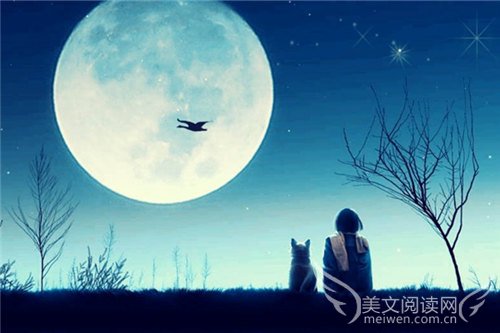 月光下的思念，微微凉